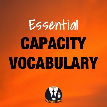Capacity Vocabulary